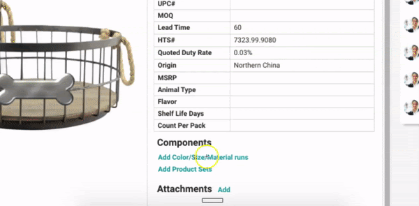 ColorSizeMaterial Run